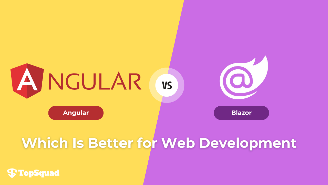 angular vs blazor, web development
